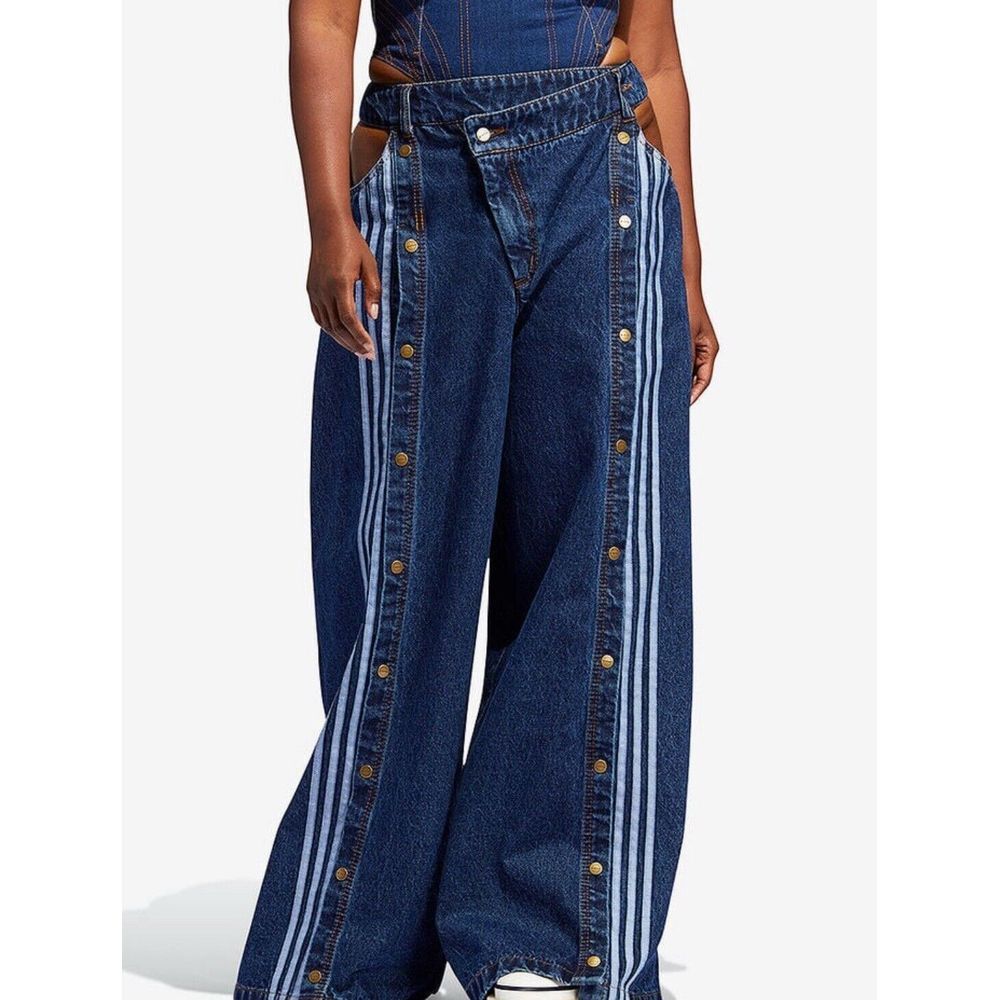 Adidas IVY PARK Denim Wide Leg Snap - Cowboy Carter approved